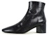 (Women) Saint Laurent Zip Leather Ankle Boots 'Black' 5003120MI001013