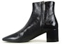 Order (Women) Saint Laurent Zip Leather Ankle Boots 'Black' 5003120MI001013