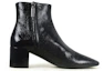 Lookbook (W) Botines de Cuero con Cremallera Saint Laurent 'Negro' 5003120MI001013
