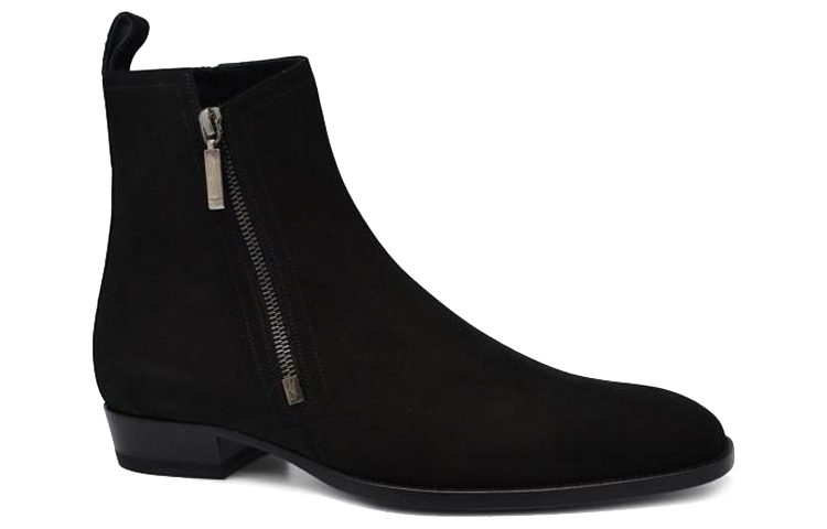 (W) Saint Laurent Zippered Ankle Boot 'Black Suede' 圖 2