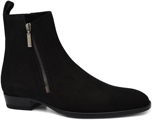 (W) Saint Laurent Sepatu Boot Pergelangan Resleting 'Suede Hitam' 485141D5X001000 Order (W) Saint Laurent Sepatu Boot Pergelangan Resleting 'Suede Hitam' 485141D5X001000