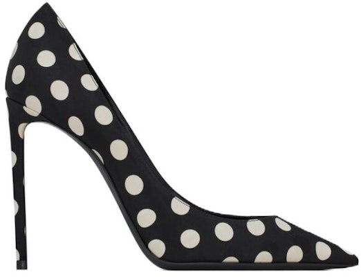(Women) Saint Laurent Zoe 'Black and White Pointed-Toe Stiletto' 649474AACGH1095 Order (Women) Saint Laurent Zoe 'Black and White Pointed-Toe Stiletto' 649474AACGH1095