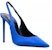 (W) Saint Laurent Zoe 'Tumit Tinggi Runcing Biru Sutera' 7027531UU004306