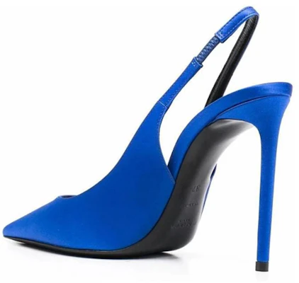 (W) Saint Laurent Zoe 'Sepatu Hak Tinggi Biru Sutra' 7027531UU004306 Lookbook (W) Saint Laurent Zoe 'Sepatu Hak Tinggi Biru Sutra' 7027531UU004306