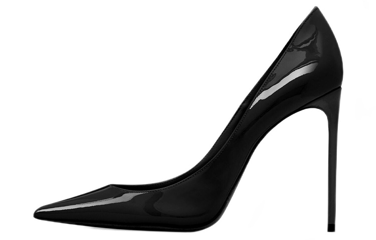 Buy (W) Saint Laurent Zoe Talon Haut ''Cuir Vernis Noir Mode'' 5297330NP001000