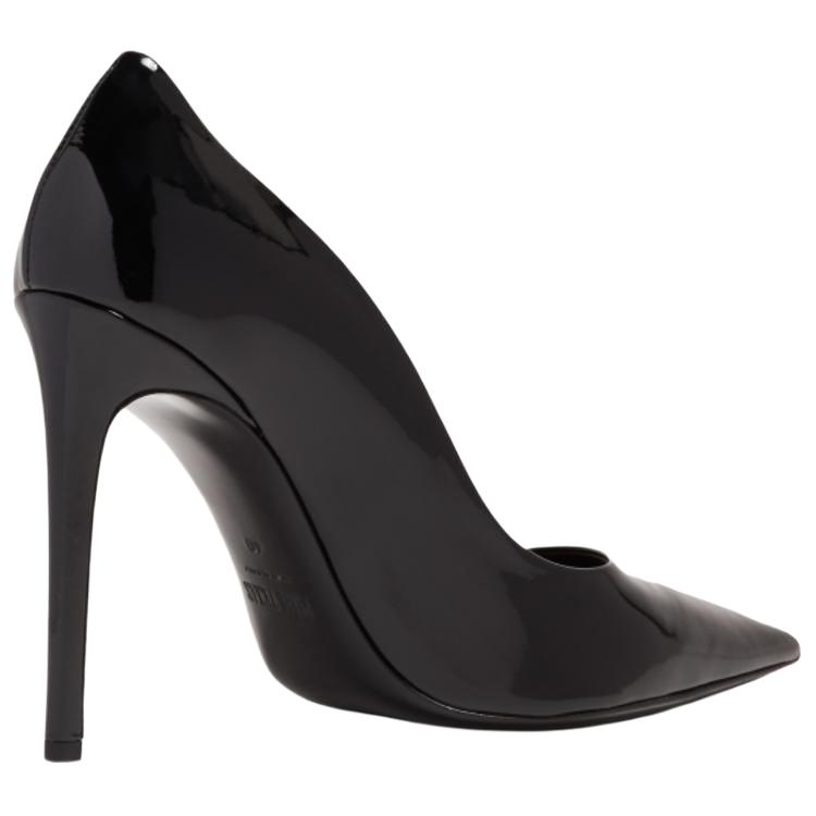 Shop (W) Saint Laurent Zoe Talon Haut ''Cuir Vernis Noir Mode'' 5297330NP001000