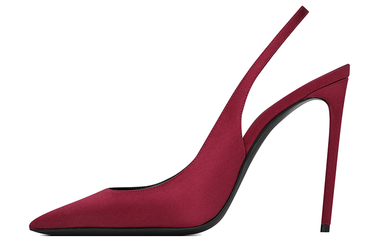 (Women) Saint Laurent Zoe High Heels 'Red Satin' 7027539QN006501