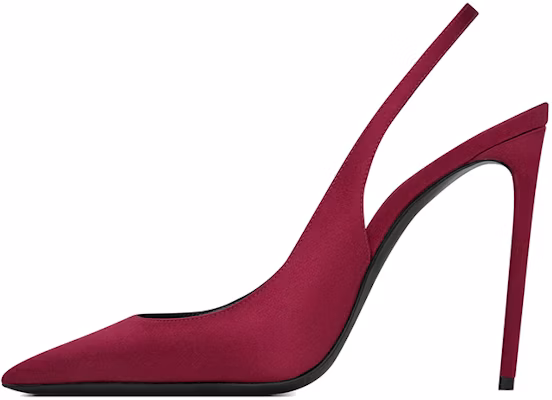 SAINT LAURENT 聖羅蘭 Zoe 絨絲露跟 細高跟鞋 10.5cm 女款 紅色 Buy SAINT LAURENT 聖羅蘭 Zoe 絨絲露跟 細高跟鞋 10.5cm 女款 紅色