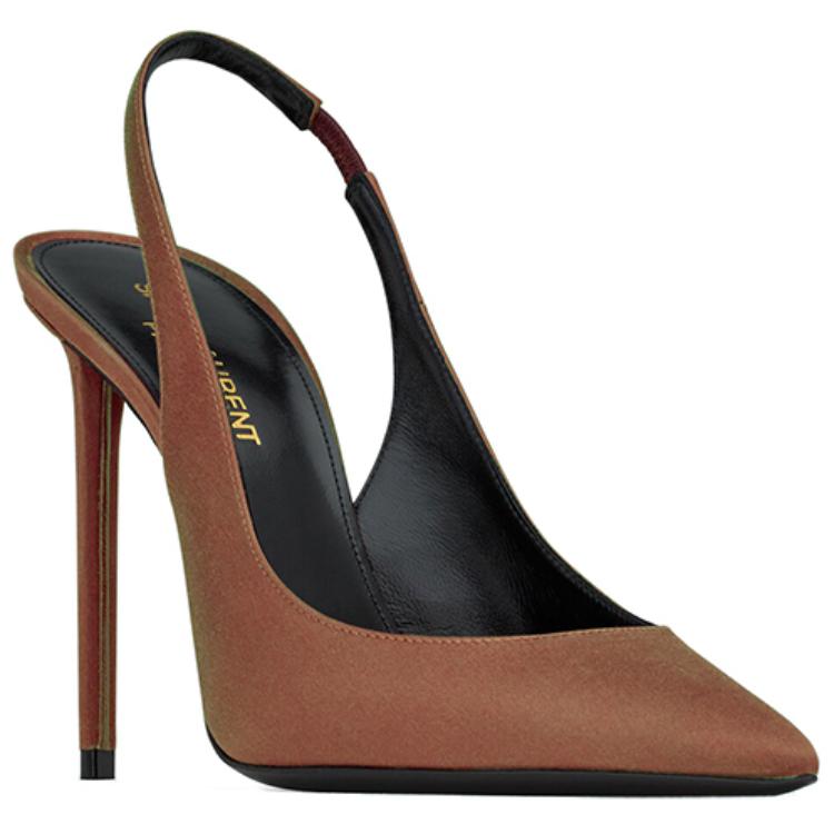 Shop (W) Saint Laurent Zoe Slingback Pumps 'Brun Pecan' Tacones Mujer Marrón Pecan. 702753-9QN00-2210