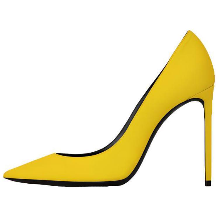 (Women) Saint Laurent Zoe Stiletto 'Hydrangea Yellow' 649474AAAKY7203
