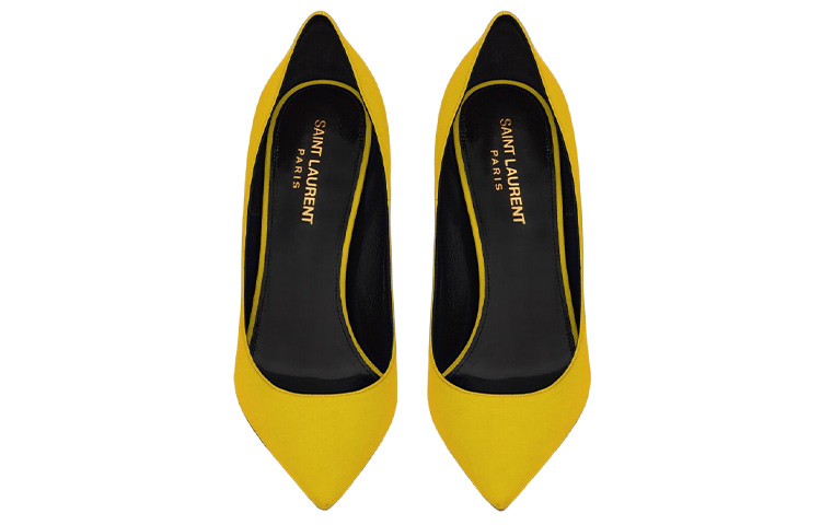Shop (W) Saint Laurent Zoe Stiletto 'Kuning Hydrangea' 649474AAAKY7203