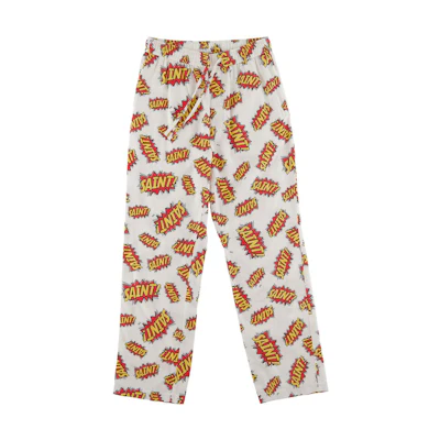 (Women) SAINT Mxxxxxx FW22 Patterned Elastic Waist Straight Casual Pants Multicolor SM-A22-0000-028