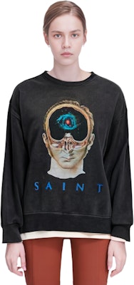 (W) サンモニカ FW22 グラフィック ロゴ プリント クルーネック スウェットシャツ レディース グレー SM-A22-0000-016 Purchase (W) サンモニカ FW22 グラフィック ロゴ プリント クルーネック スウェットシャツ レディース グレー SM-A22-0000-016