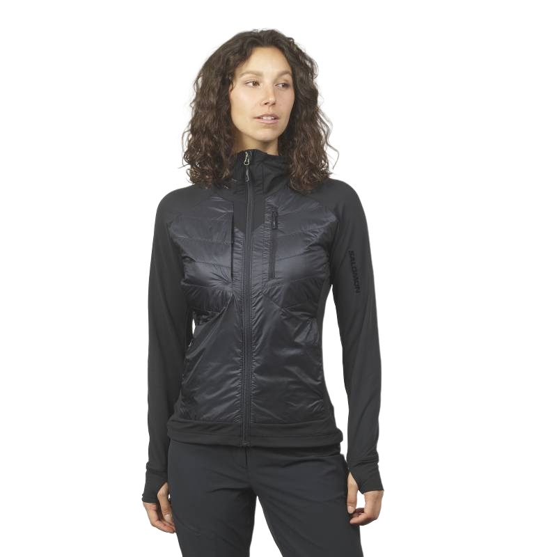 Lookbook (Women) SALOMON  Black Insulated Hooded Breathable Jacket LC2108600
