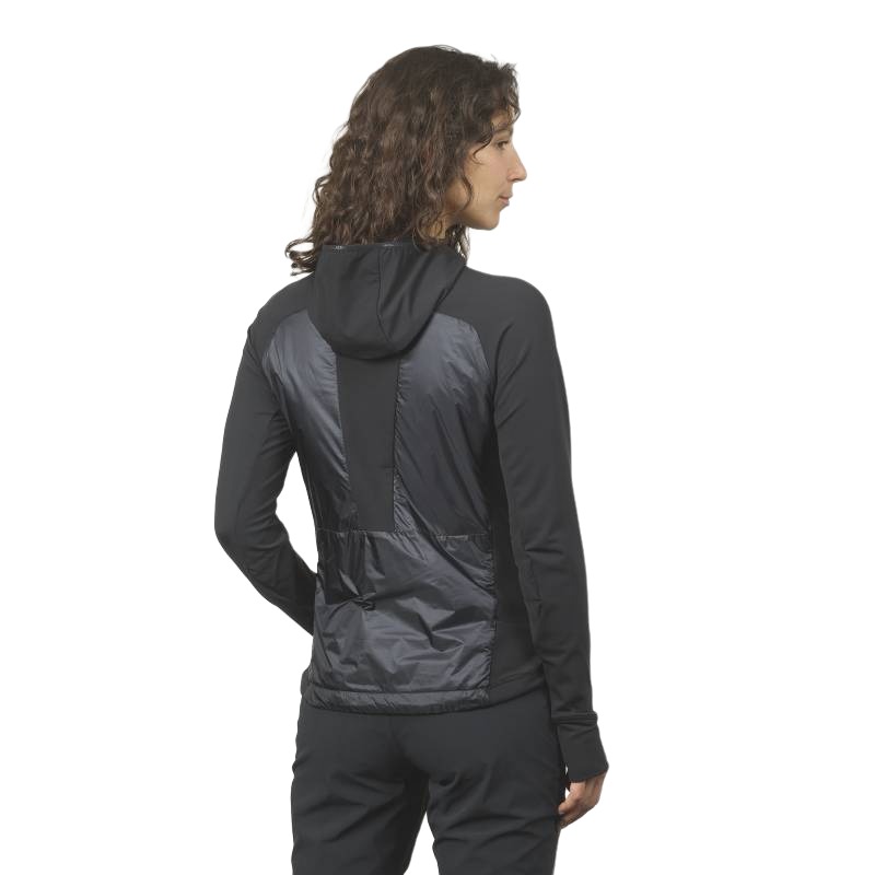 Shop (Women) SALOMON  Black Insulated Hooded Breathable Jacket LC2108600