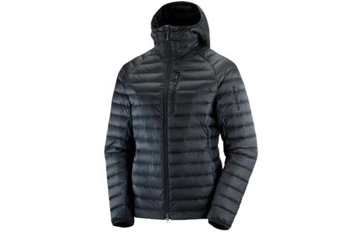 (Women) SALOMON  Black Zip-Up High Neck Down Jacket LC2108200