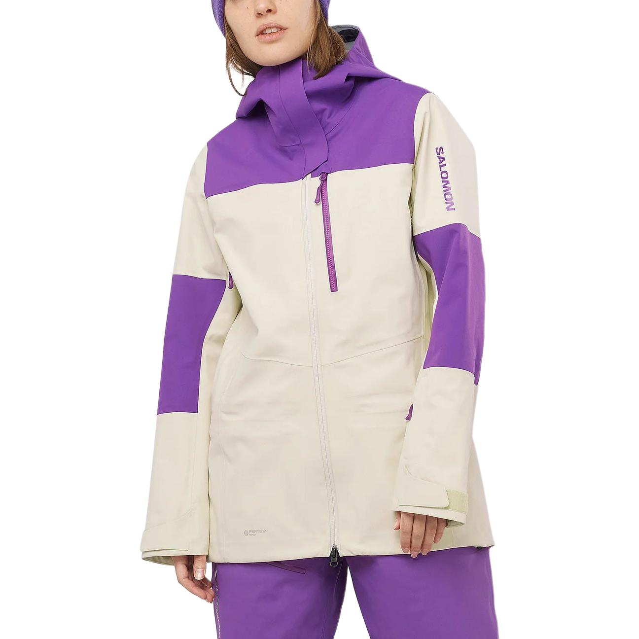 Purchase (W) SALOMON 拼色拉鏈帽衫外套 - 白色. LC2161200