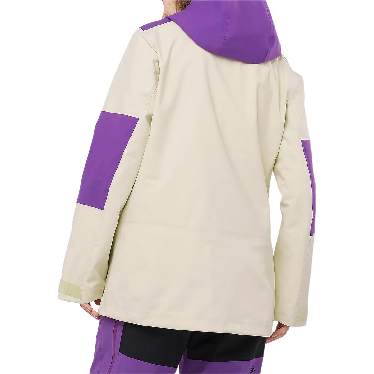Details for (W) SALOMON 拼色拉鏈帽衫外套 - 白色. LC2161200