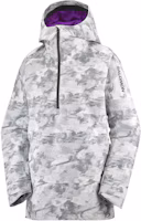 Order (W) Salomon Jaket Hoodie Zip Penuh Kelabu LC2145800