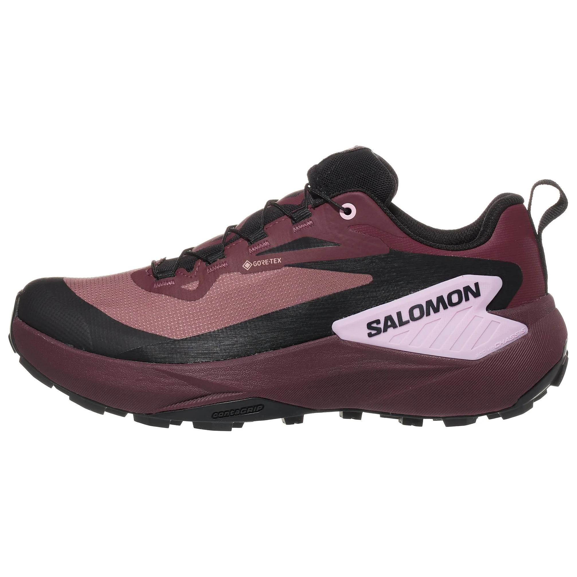 (Women) Salomon Genesis Running Shoes Deep Purple Red - Stylish & Comfortable L47588900