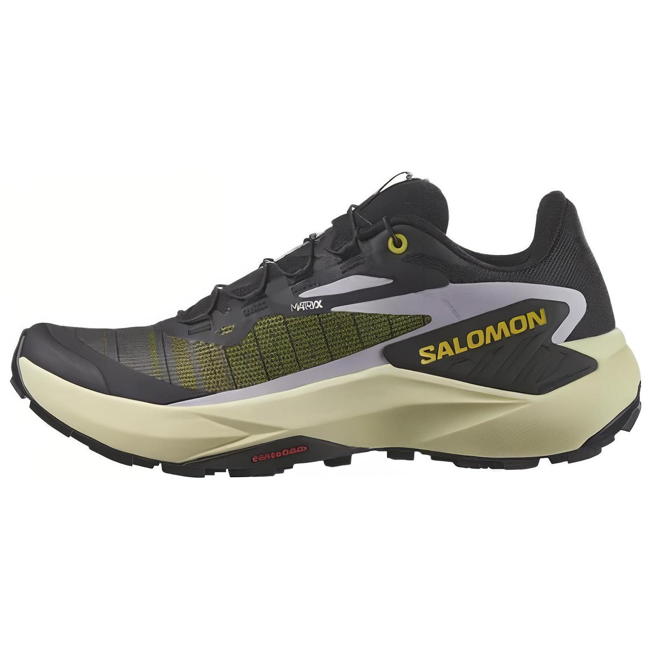 (Women) Salomon Genesis Trail Running Shoes Black Yellow Purple - Comfortable & Stylish 474437
