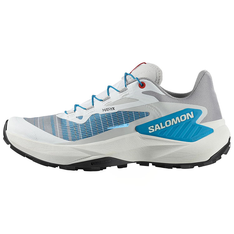 (Women) Salomon Genesis Trail Running Shoes Grey White - Comfort & Grip for Urban Use 477671