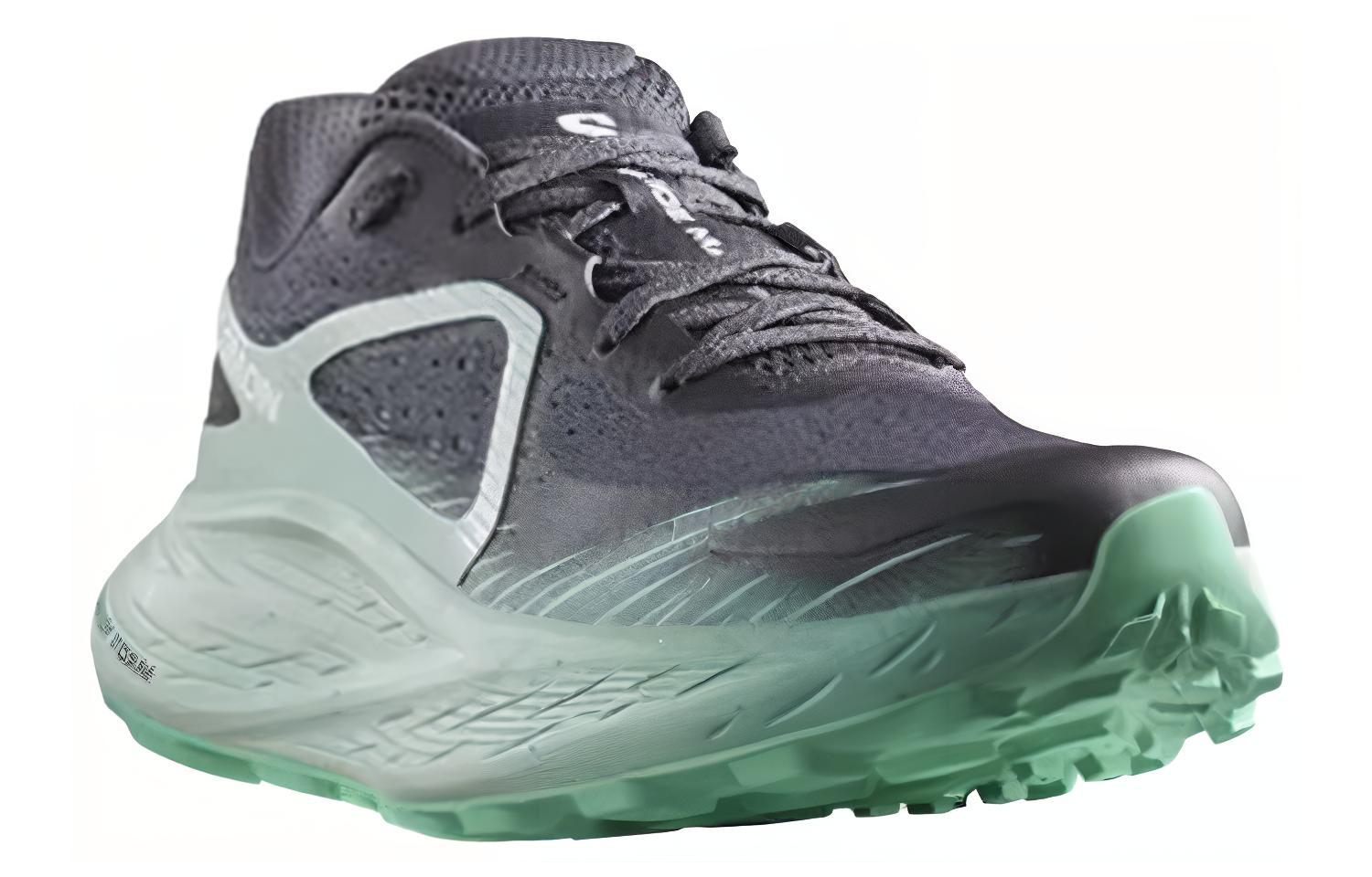 Lookbook (W) Salomon Glide Max Tr 'Hitam Hijau' Sepatu Lari Trail 473175