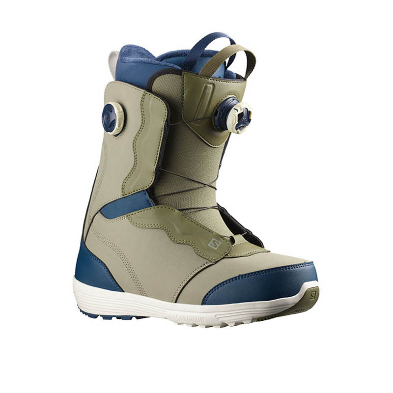 Lookbook SALOMON薩洛蒙 IVY BOA SJ BOA戶外運動單板雪地靴 女款 軍綠色