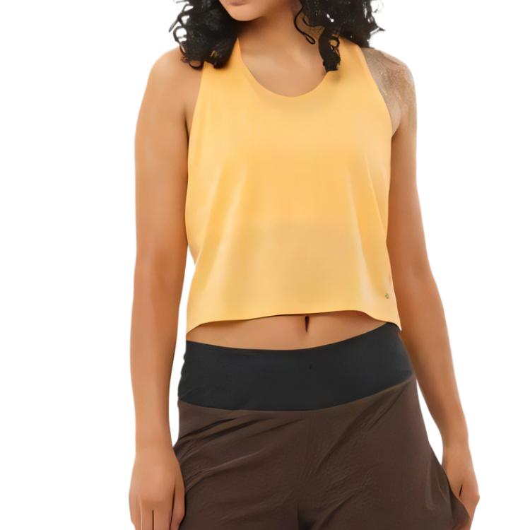 (Women) Salomon Lightweight Comfortable Sports Tank Top - Warm Apricot Color LC2695600