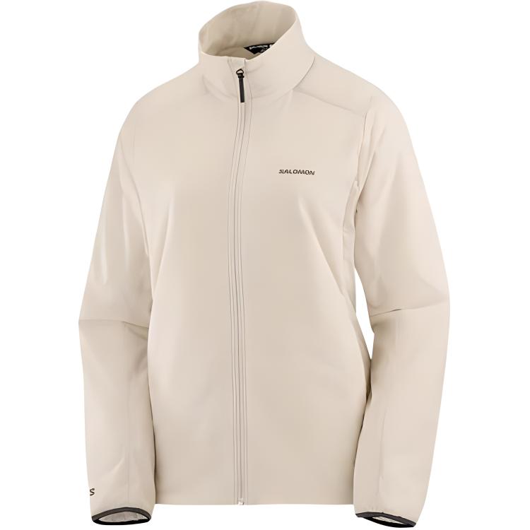 (Women) Salomon Mountain Flex Breathable Lightweight White Jacket LC2298800