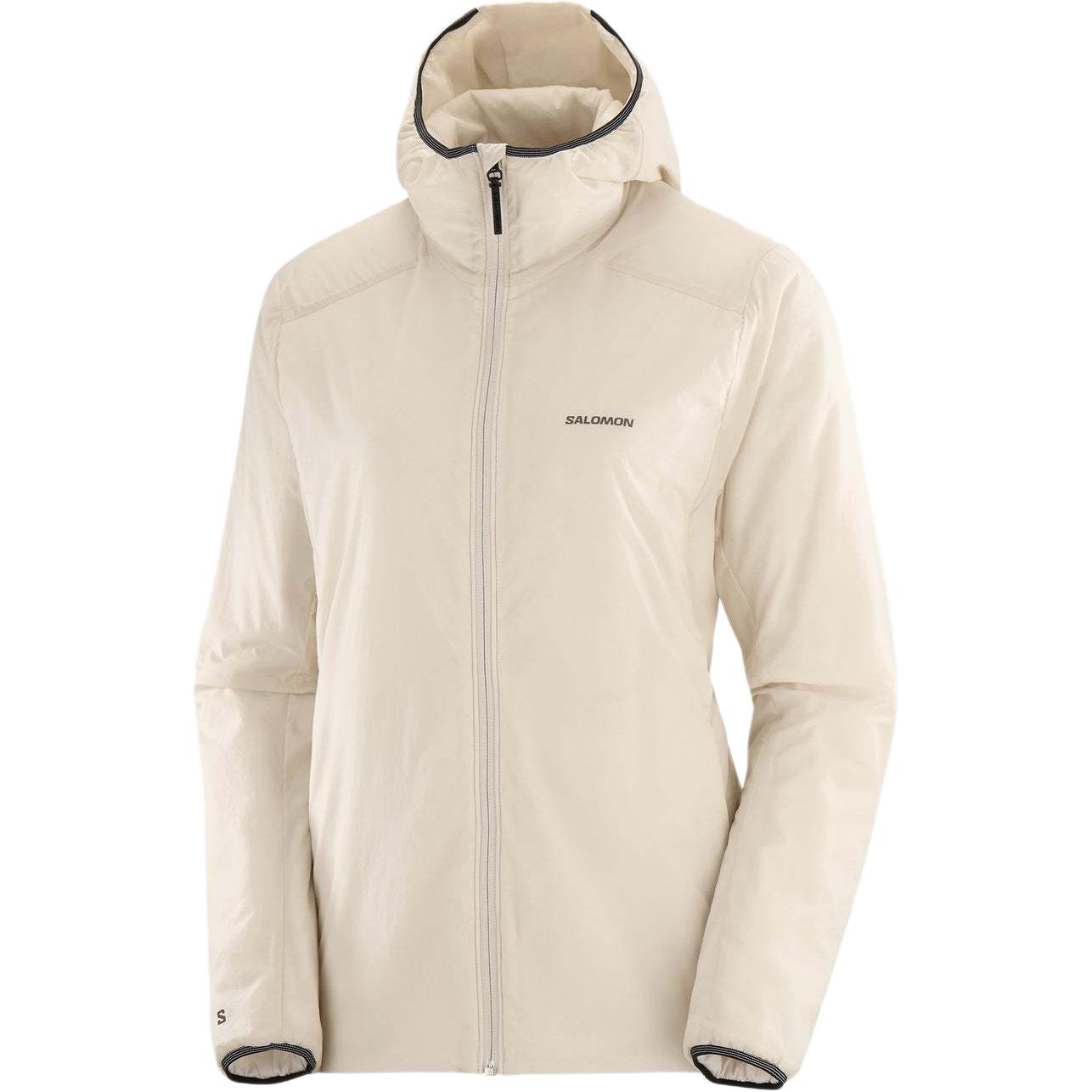 (Women) Salomon Mountain Flex Waterproof Beige Long Sleeve Cotton Jacket LC2298300