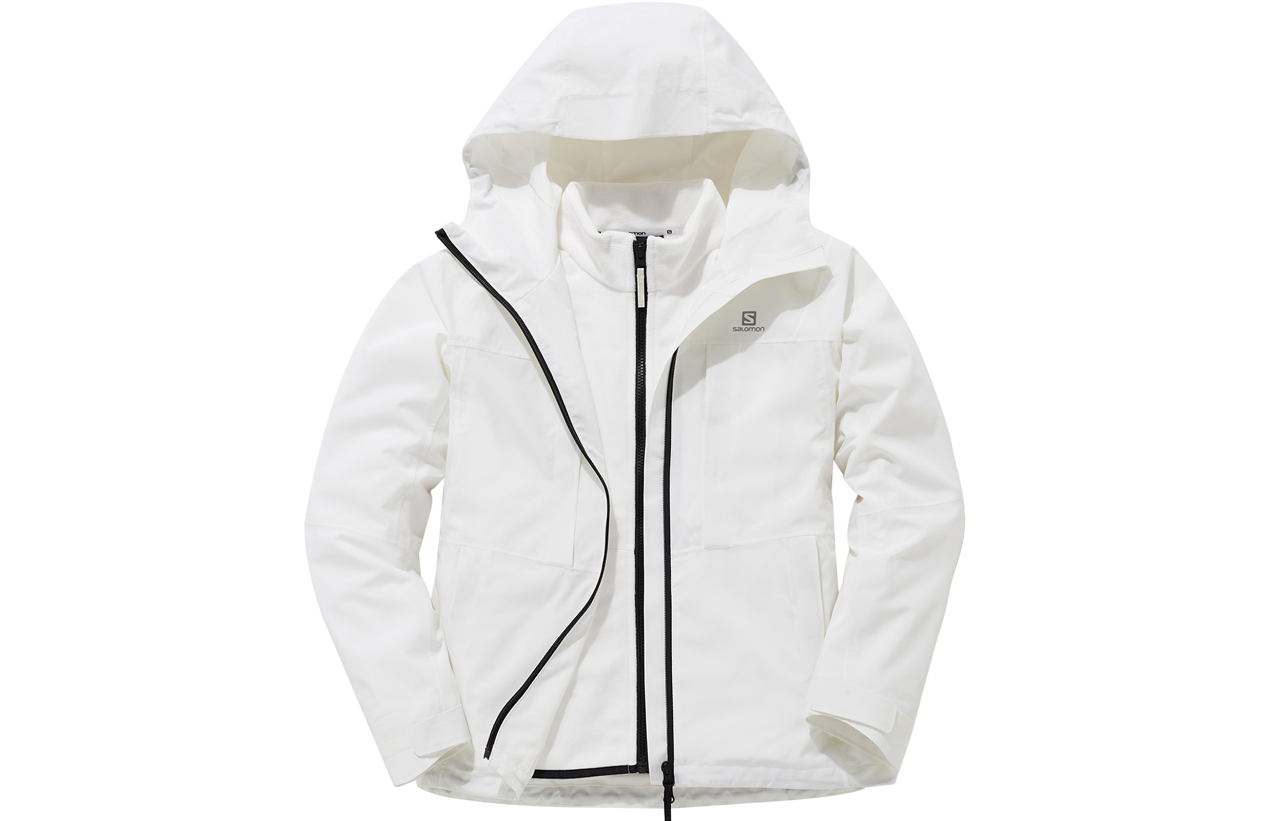 (Women) Salomon Odsw 3in1 FL Down Jacket Winter Outdoor Brown/White C17477