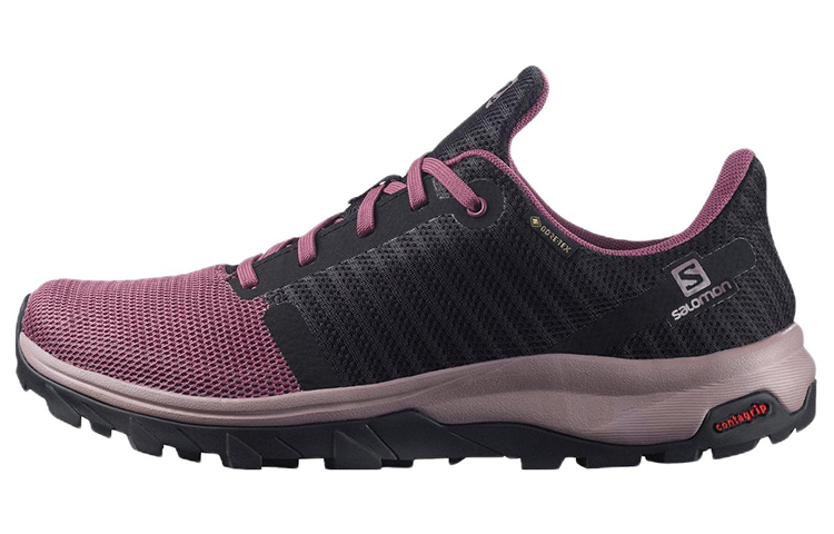 Buy (W) サロモン アウトバウンド プリズム GTX 「黒ピンク」 415911