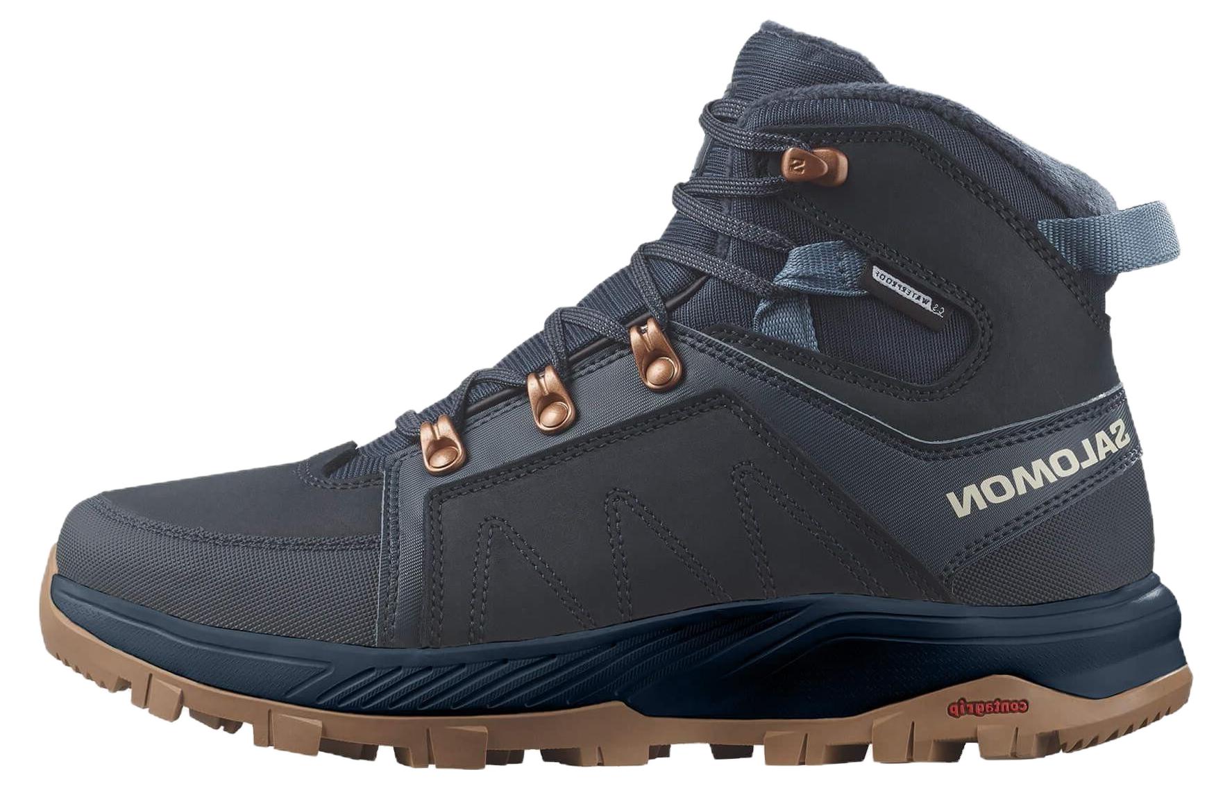 (Women) Salomon Outchill Thinsulate CSWP 'Carbon Bering Sea' L47377300