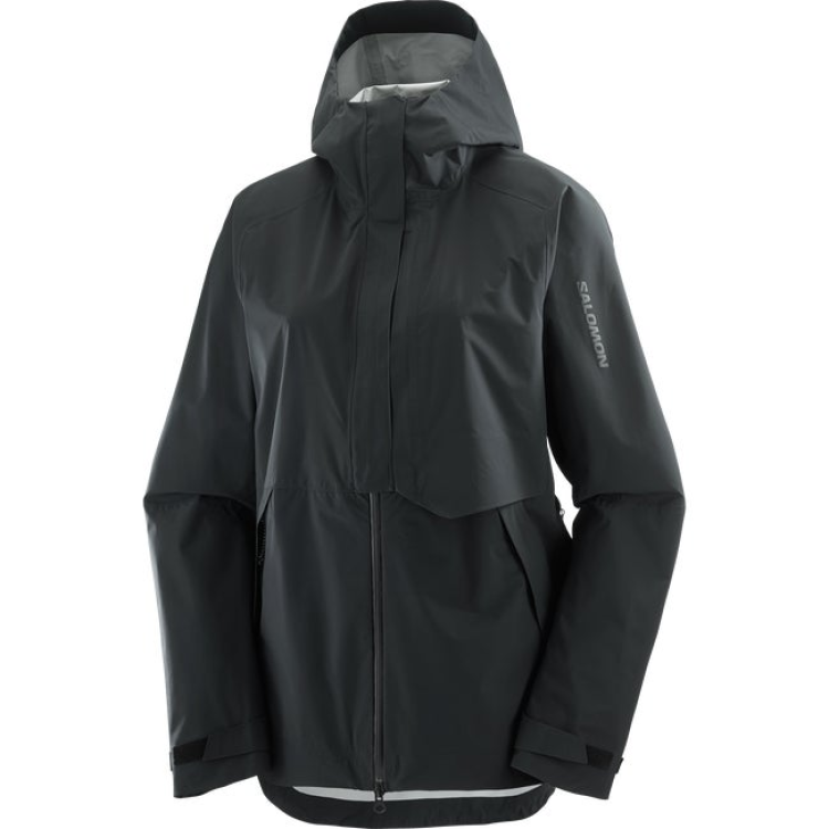 (Women) Salomon Outerpath Pro 2.5L Windproof Waterproof Jacket Black LC2206800