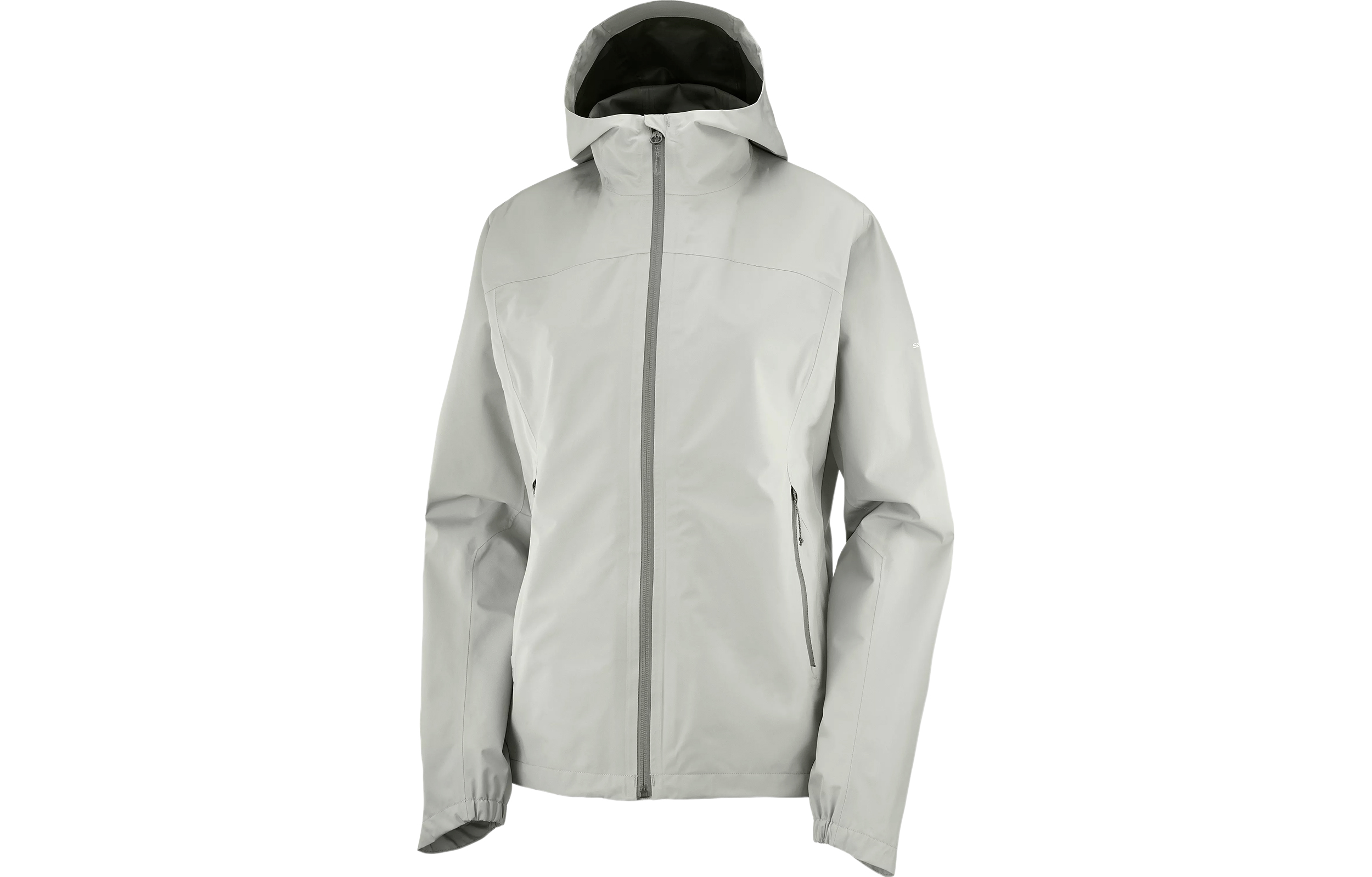 (Women) Salomon Outline GTX® Waterproof Breathable Hooded Jacket - Iron Gray C16033