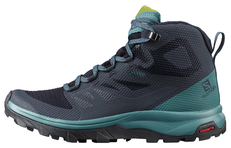 Buy (W) Salomon Outline Mid Gore-Tex 'Negro Verde' 404846