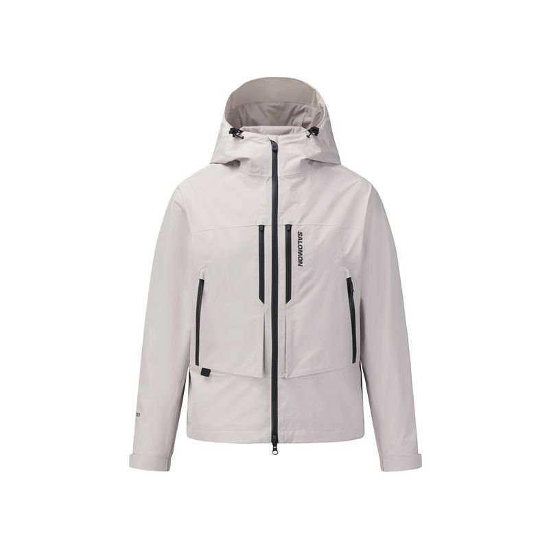 (Women) Salomon Peak GTX Waterproof Hiking Jacket Light Earthy Brown C30070