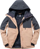 (Women) Salomon Proof LT Insulated Jacket Colorblock Ebony Hooded Jacket C15584 (Women) Salomon Proof LT Insulated Jacket Colorblock Ebony Hooded Jacket C15584