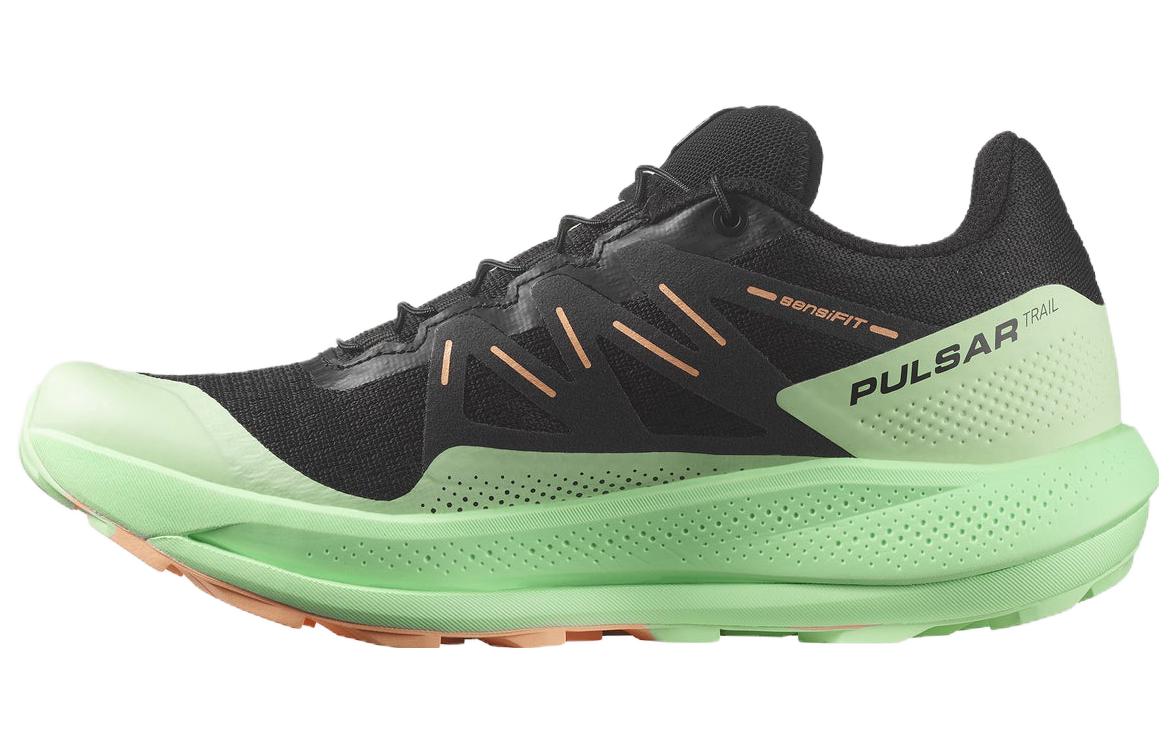 (Women) Salomon Pulsar Trail 'Black Green Comfort' 473064