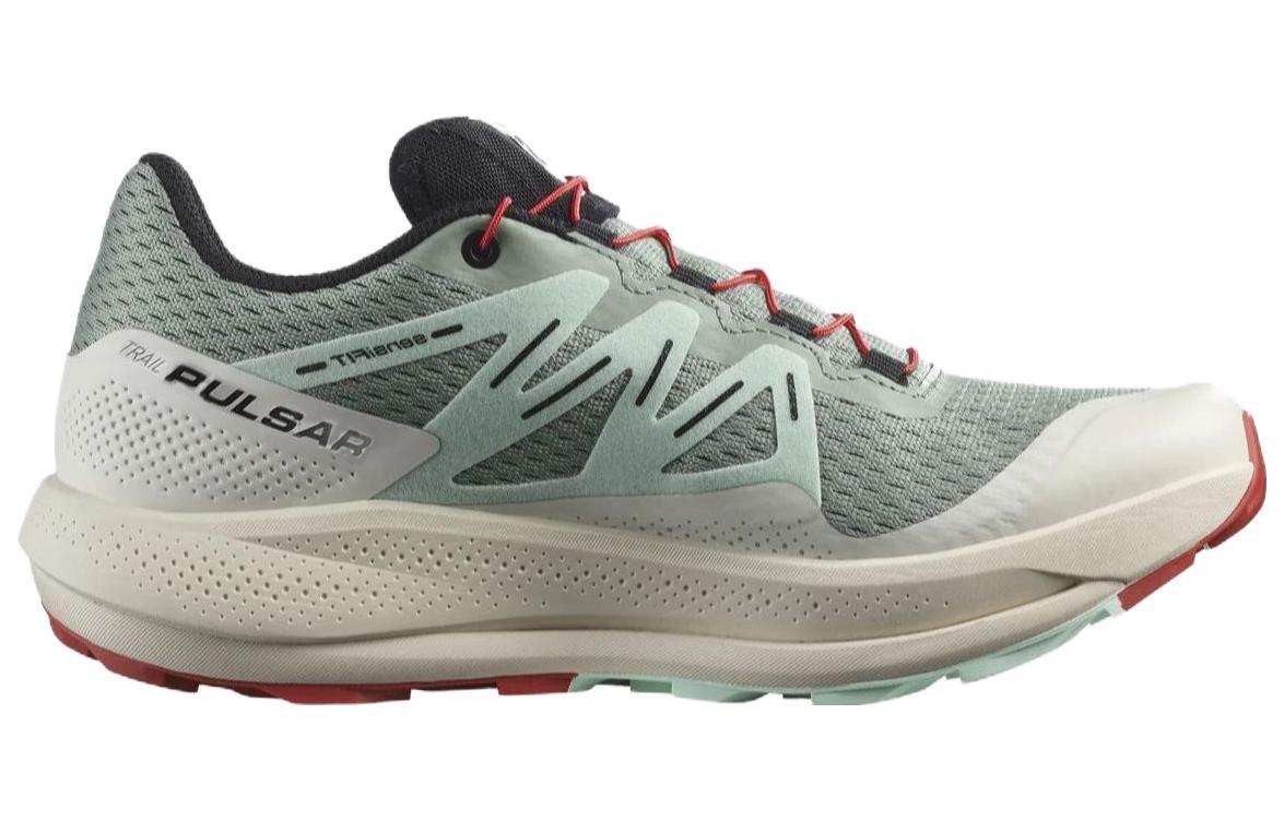 Order (W) Salomon Pulsar Trail 灰绿色低帮防滑耐用舒适登山鞋 472105