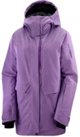 (Women) Salomon Purple Full-Zip Hooded Jacket LC2149200 (Women) Salomon Purple Full-Zip Hooded Jacket LC2149200