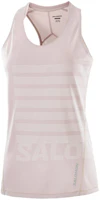 (Women) Salomon Sense Aero Pink Striped Running Tank - Soft & Comfortable Fit LC2696000 (Women) Salomon Sense Aero Pink Striped Running Tank - Soft & Comfortable Fit LC2696000