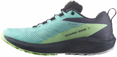 (Women) Salomon Sense Ride 5 Trail Running Shoes Blue - Comfortable & Non-Slip. L47216000 (Women) Salomon Sense Ride 5 Trail Running Shoes Blue - Comfortable & Non-Slip. L47216000