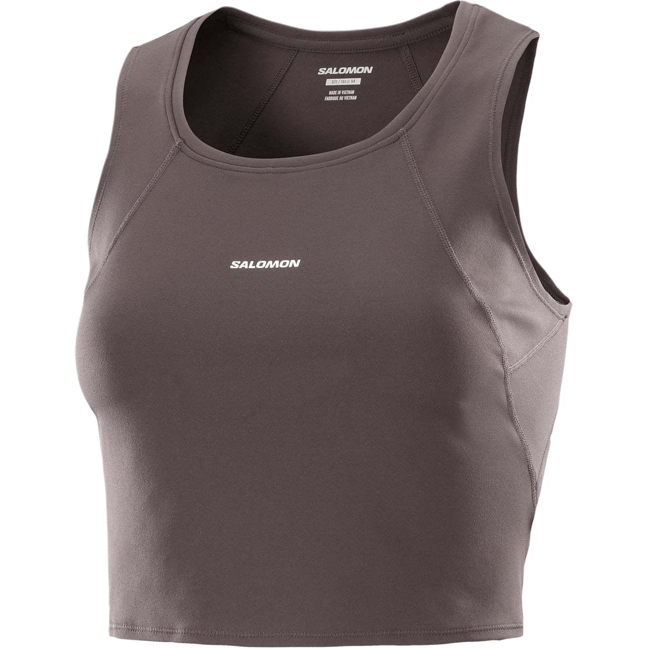(Women) Salomon SHKout Bliss Breathable Sports Tank Top Coffee Bean Color LC2421800