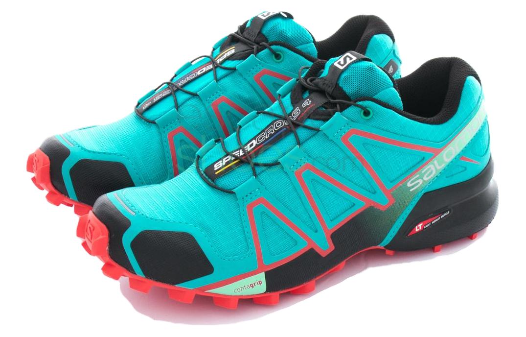 Lookbook Salomon Speedcross 4 低幫舒適耐磨戶外功能鞋 女款 湖水藍