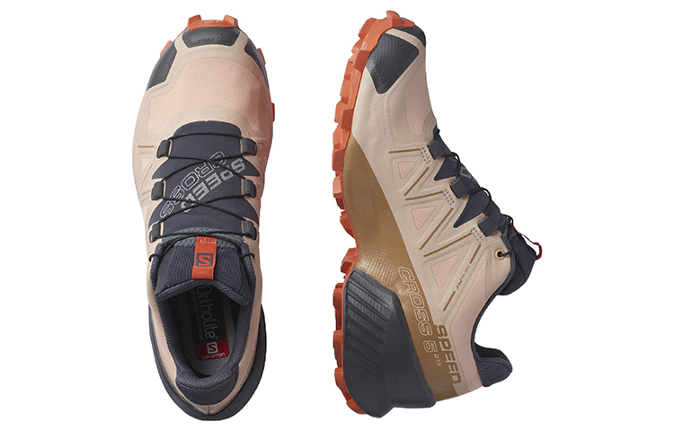 Lookbook 沙樂滿 Speedcross 5 Gore-Tex 舒適耐磨跑步鞋 女款 沙漠黃