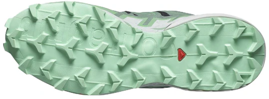 Shop SALOMON薩洛蒙 Speedcross 6 圓頭 低筒 跑步鞋 女款 黑綠色