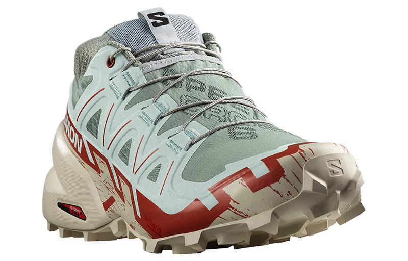 Order (W) 萨洛蒙 Speedcross 6 '绿色红色' 运动鞋 472195
