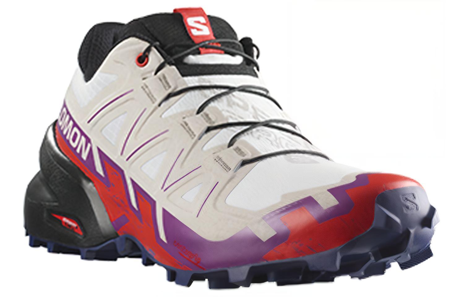Lookbook (W) Salomon Speedcross 6 'Putih Ungu Merah' 417432